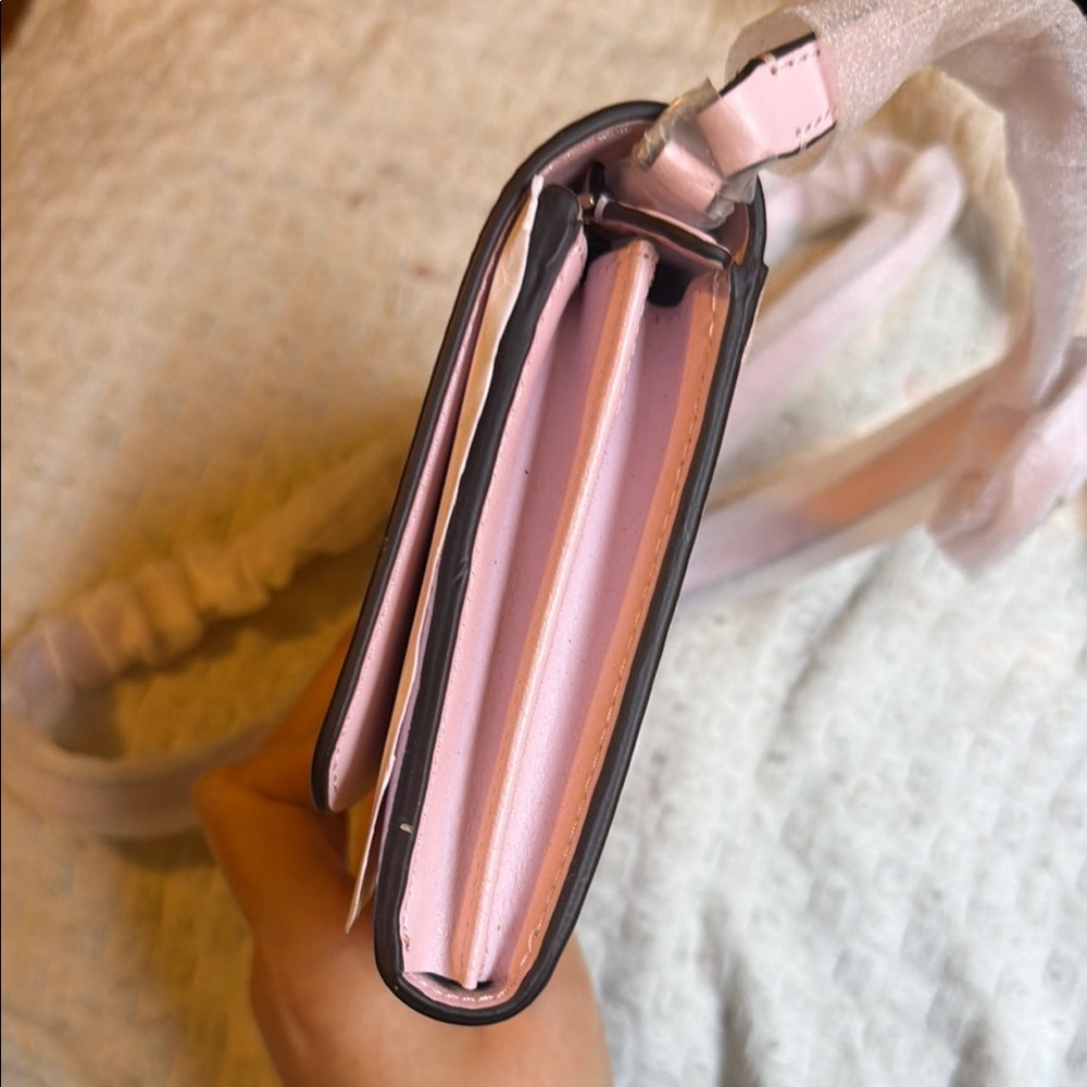 NWT Authentic Kate Spade Pink Braelynn Leather Crossbody Bag - Picture 8 of 9